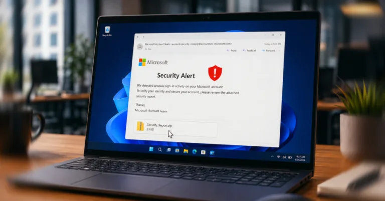 Saxta Microsoft bildirişləri ilə NarwhalRAT yayıldı
