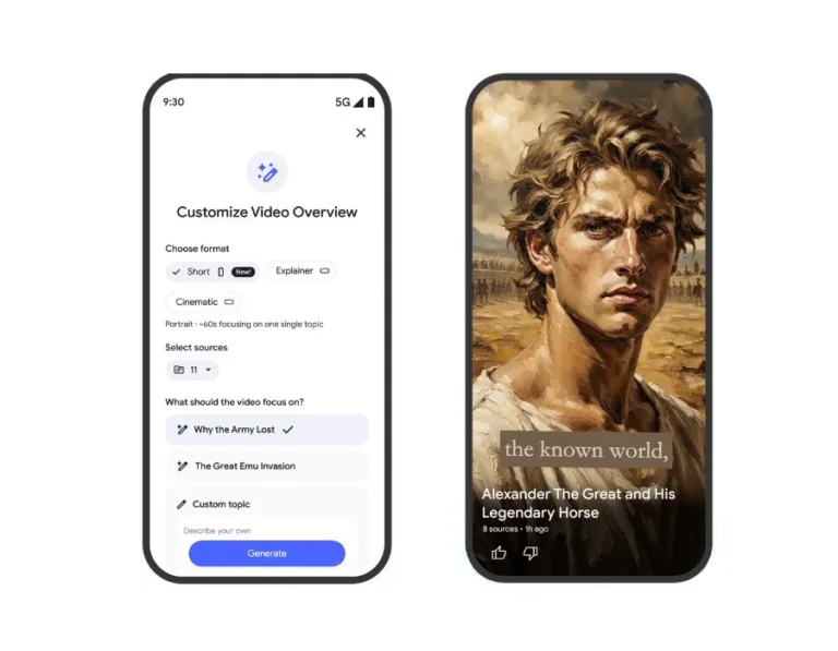 Google NotebookLM araşdırmaları qısa video xülasəyə çevirir