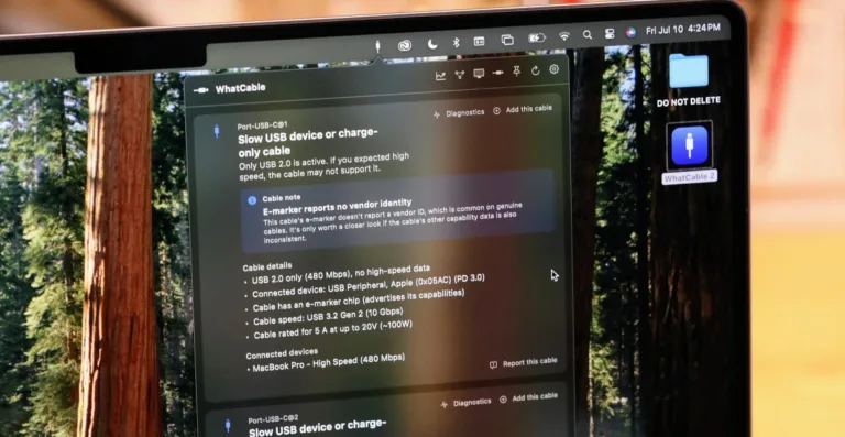 WhatCable Mac-da USB-C kabellərin imkanlarını üzə çıxarır